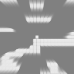 This is the alpha-blending parallax effect.  It's pretty trippy.
